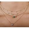 Buy cheap Handmade White Cubic Zircon Teardrop Necklaces for Women Jewelry from wholesalers