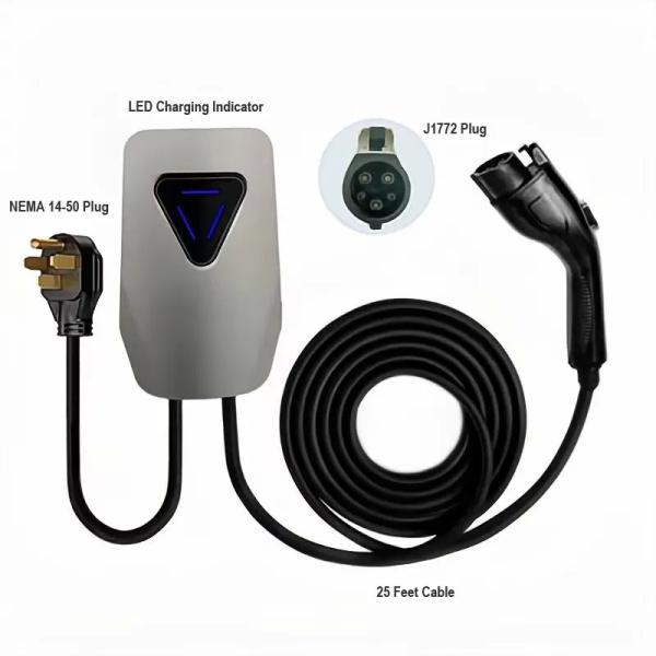 Buy cheap American Standard Single Gun 32A Type 1 Wall EV Charger For Tesla Home Charging from wholesalers