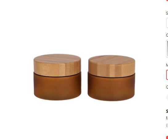 Buy cheap 200g Frosted Clear PET Cream Cosmetic Jar With Bamboo Wooden Lid Wide Mouth from wholesalers