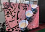 Shopping Mall Digital Information Sign Moveable LED Poster Screen Metal Frame