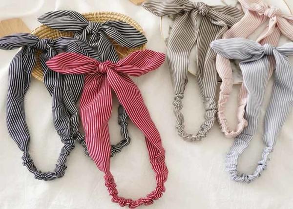 Buy cheap Wire rabbit ears pinstripe elastic unique hair bands women's updo knot headband accessories wholesale from wholesalers