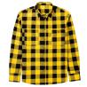 Buy cheap Fashion Couple Men′s Flannel Checked Shirt Buckle Ordinary Fitted Long-Sleeved Casual Shirt Pure Cotton from wholesalers