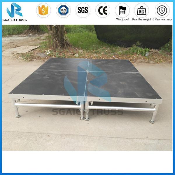 Quality Easy Install Stage Equipment Hotel Indoor Foldable Mobile Aluminum Stage / Folding Stage Platform for sale