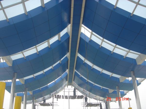 Buy cheap Steel Truss Roof Structures using Q235 Low Carbon Steel for Toll and Railway Stations | Durable and Reliable Solutions from wholesalers