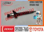 High Quality Standard Size Fuel Injector 095000-7660 23670-0R190 Truck Fuel