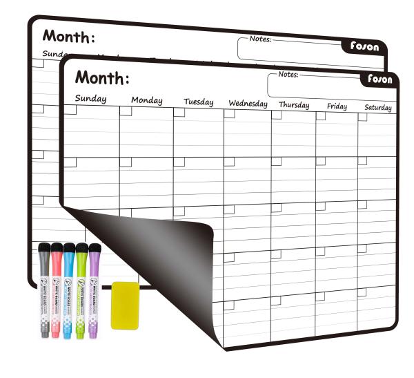 Buy cheap Customized Magnetic Fridge Monthly Calendar Refrigerator Whiteboard Calendar from wholesalers