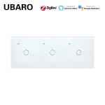 Voice Control 420g Smart Zigbee Switch Wall Mounted 3 Gang Smart Light Switch