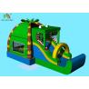 Buy cheap Indoor Inflatable Park Obstacle Course Jumping Castle Green Crocodile ， Coconut Forest - Themed Blend from wholesalers