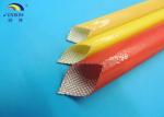ROHS & Rated,voltage 300V polyurethane fiberglass sleeve (PU fiberglass sleeve)