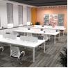 Buy cheap Customizable Color Modern Soild Wood Multi-person Staff Desk with Filing Cabinet Furniture from wholesalers