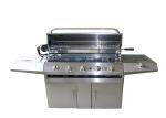 Full Stainless Garden Bbq Gas Grill BBQ machine with Trolley