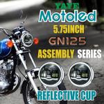 YYXTZ-TJ03-ZC Motorcycle Headlight Projector Red Blue White DC12V 45W 4800LM