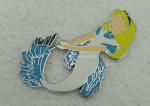 Love Theme Lady Safety Hard Enamel Pin For Descoration Logo Stamped