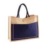 Linen Stitching Canvas Hessian Shopping Bags Custom Printed For Women