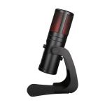Black USB2.0 Desktop Condenser Microphone With Gain Control