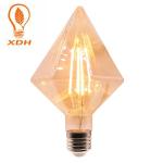 D95 E27 filament bulb amber Diamond edison LED Filament Bulbs 220-240V 8W led