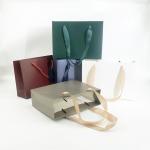 Gift White Cardboard Shopping Bag For Jewelry Clothing Shoes Packaging Custom