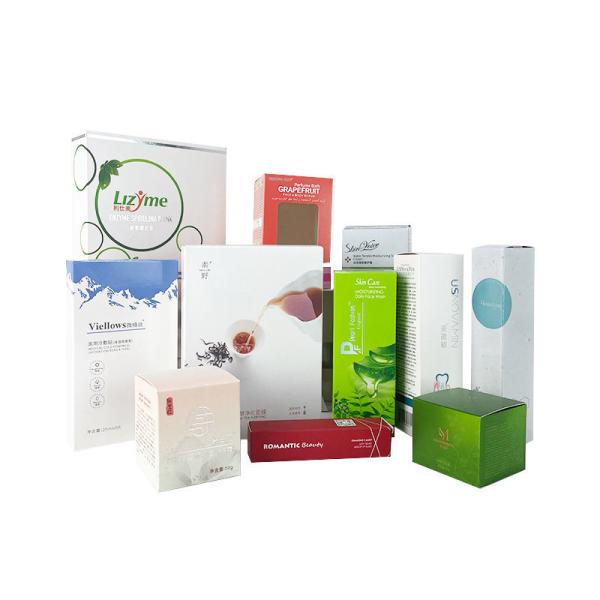 Buy cheap OEM White Foldable Cardboard Boxes Spot UV Cosmetic Paper Box from wholesalers