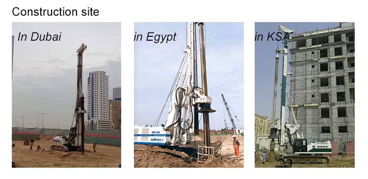 4*12m Length 406 Dia Drilling Rig Kelly Bar for Piling Works