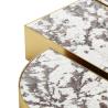 Buy cheap Simple Marble Top Side Tea Center Bell Coffee Table Glass Base from wholesalers