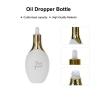 Buy cheap Frosted Glass Cosmetic Packaging Bottles 50ml With Dropper from wholesalers