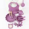 Buy cheap customized silicone products Food Grade Silicone feeding Set Cartoon cat Style silicone baby food set from wholesalers