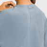 Buy cheap Jacquard Womens Long Sleeve Sweatshirts Nylon Loose Yoga Tops Quick Dry from wholesalers