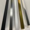 Buy cheap Interior Decoration 6mm Aluminium U Channel Black Gold U Profile from wholesalers