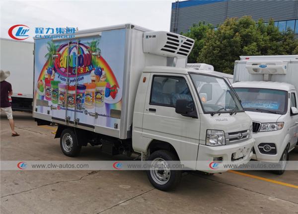 Buy cheap 1000kg 90 Km/H Refrigerator Van Truck Ice Cream Delivery from wholesalers