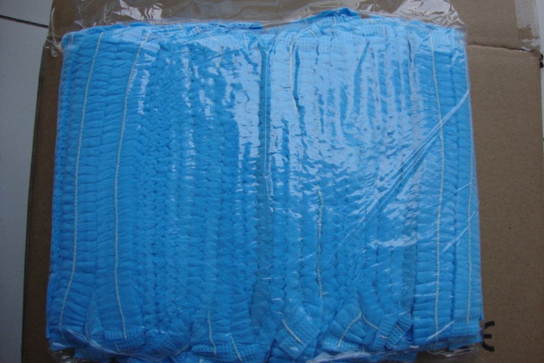 Non-Woven PP Double Elastic Disposable Strip Clip Mob Cap
