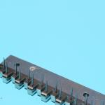 Monforts Stenter Pin Bar Needle Plate Finishing Machine Parts 115mm Length