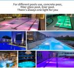 IP68 Waterproof Underwater Swimming Pool Light SS316L Color Change Wall Mounted