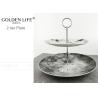 Buy cheap Porcelain Ceramic Fruit Plates Cupcake Stand Tower Fruit Dessert Tray Stand Black Flowers from wholesalers
