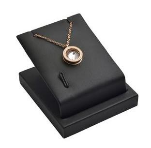 Buy cheap Black Leatherette Jewelry Display Stands Small Size For Necklaces / Rings from wholesalers