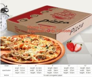 Buy cheap Carton corrugated paper pizza delivery box,bio-degradable high quality chinese food products custom kraft paper pizza pa from wholesalers