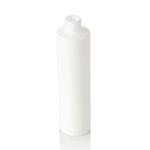 300ml White Pet Plastic Cosmetic Lotion Cream Usage Empty Bottle With Bamboo Cap