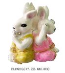 Easter Rabbit Trinket Box Rabbit Trinket Jewelry Box Bejeweled Box Cony Jewelry