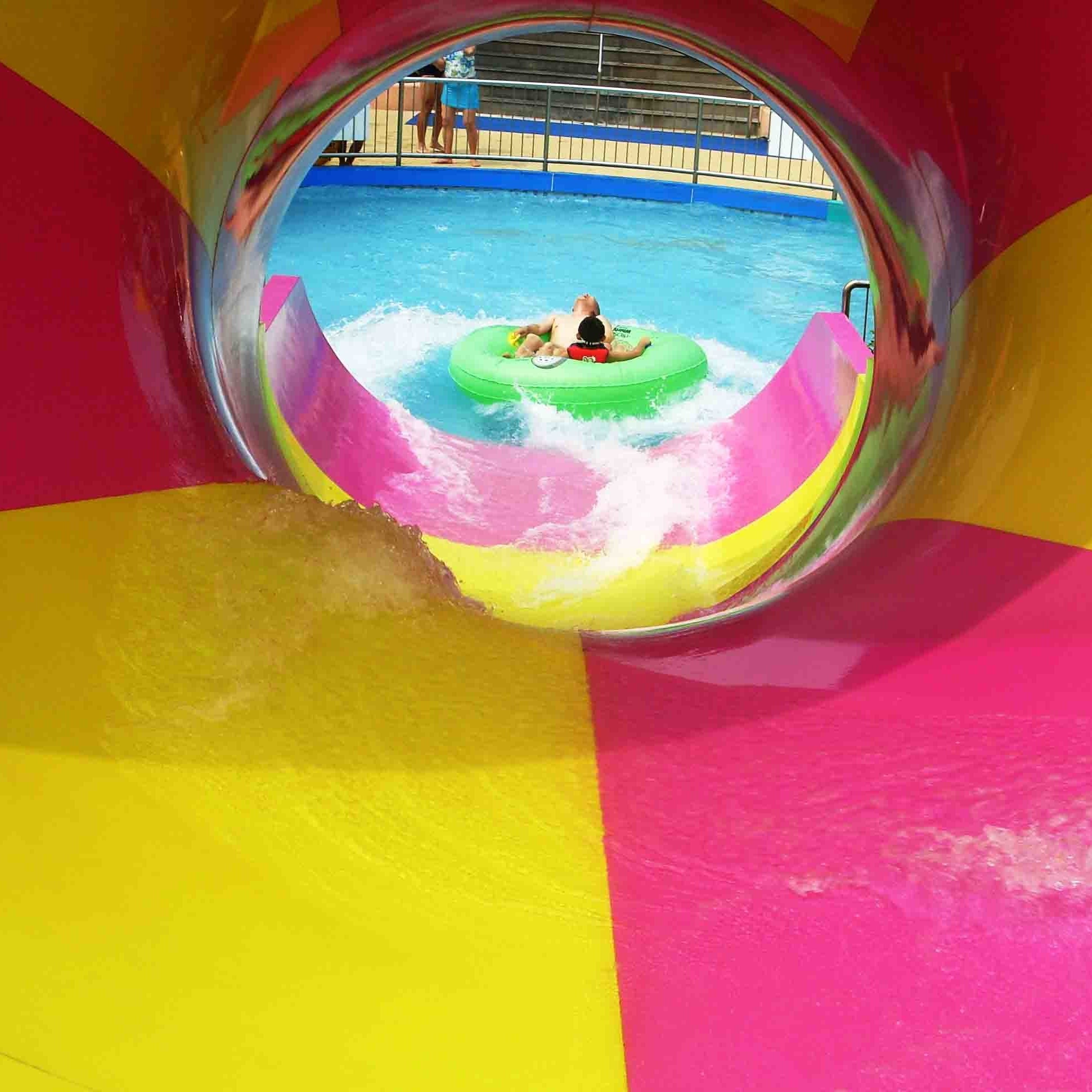 Children waterslide above ground pool water slide for family interactive water play