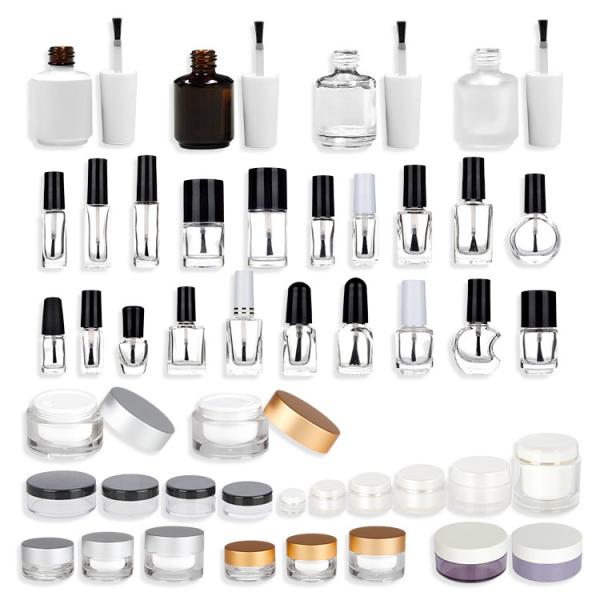 Buy cheap Empty Dip Powder Cream Glass Cosmetic Jars Gel Nail Polish Bottle Acrylic Plastic Luxury from wholesalers