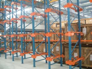 Wholesale Dairy industry Single bracket drive in rack with stock movement , 10M from china suppliers