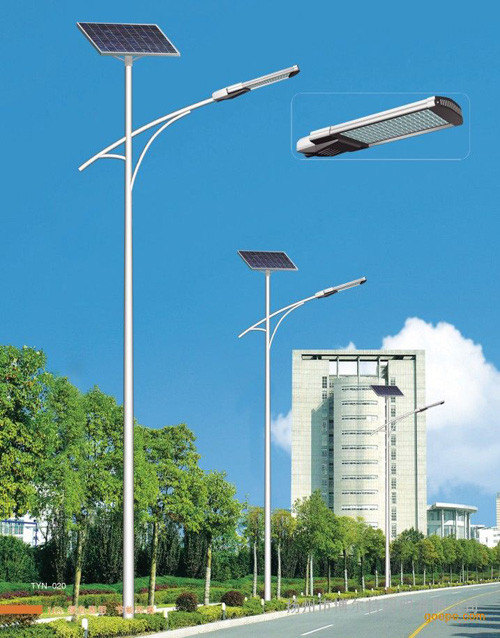 Solar LED Street Light, Aluminum + PC, 400*220*50mm, 6000K Color Temperature