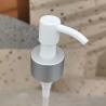 Buy cheap 24/410 Plastic Cosmetic Lotion Oil Pump Silver Aluminum Closure Metal Shell With Clip from wholesalers