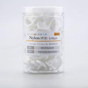 China 13mm 0.45μm Water Prefiltration PA6 Syringe Filter Capsules on sale