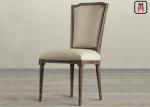 American Style Rustic Wood Restaurant Chairs High Back Arm / Armless For Wedding
