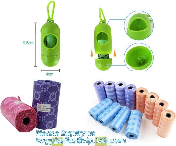 security factory sales biodegradable pet waste dog poop bag, Heavy Duty Custom Biodegradable PE Dog Poop Pet Waste Bags