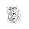 Buy cheap Custom Silver 0.23"-4.5" Police Metal Badge Country Lapel Pin Clutch from wholesalers