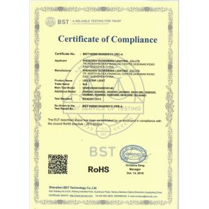 Shenzhen GM lighting Co.,Limited. Certifications