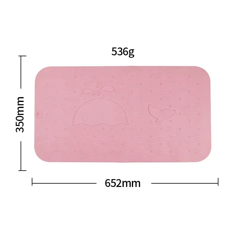 Washable Non Slip Silicone Shower Mat Odorless Nontoxic BPA Free