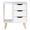 Buy cheap Bedroom 28 Inch Nightstand MDF Wooden Bedside Cabinet Furniture from wholesalers
