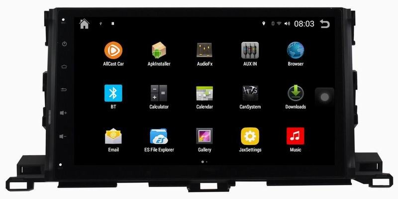 Ouchuangbo car gps navi stereo for Toyota Highlander 2015 with capacitance multiple touch screen android 4.4 system